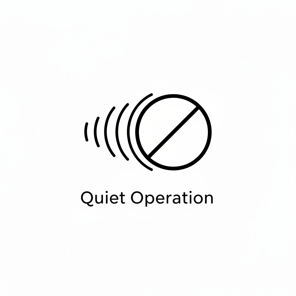 Quiet Operation Black Icon