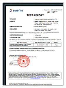 EMC Test Report — PASS — Eurofins certificate EFC2240801B9-GS-01